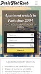 Mobile Screenshot of parisflatrent.com